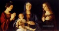Jungfrau und Kind Betwwn St Catherine und St Mary Renaissance Giovanni Bellini